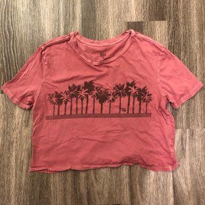Billabong Cropped T-Shirt - Size Small